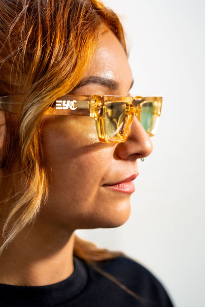 "Luxe" in Yellow Sunglasses