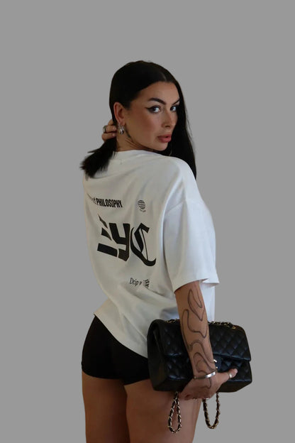 Drip with Purpose Tee | White with Black Print