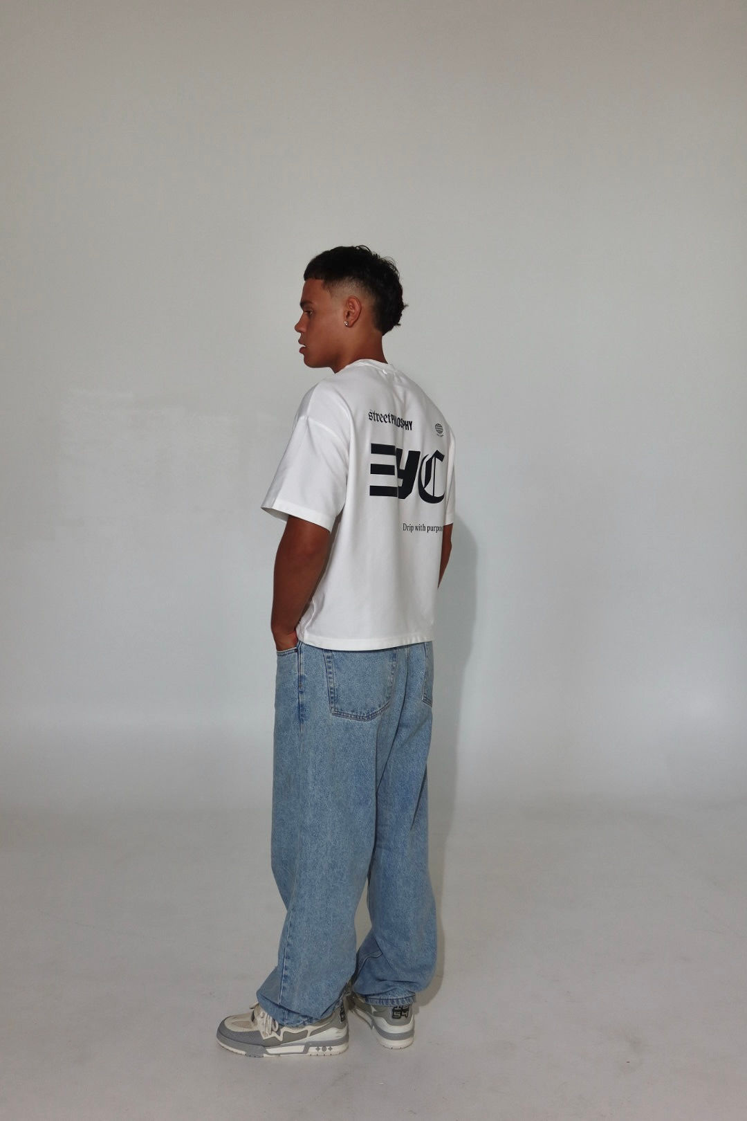 Drip with Purpose Tee | White with Black Print