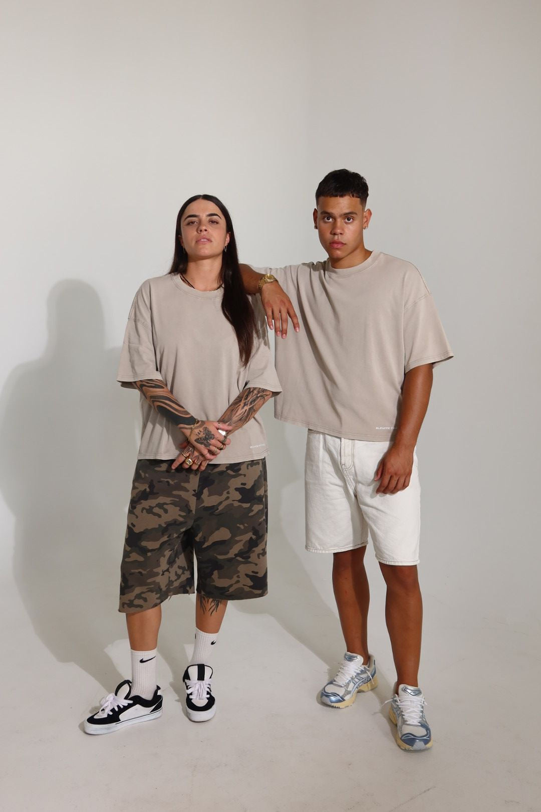 Drip with Purpose Tee | Beige with White print